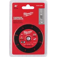Lame abrasive au carbure, 3" x Arbre de 3/8", Carbure de silicium, 20 000 Tr/min Superchem Industries