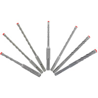Rebar Demon SDS-Plus 4-Cutter Full Carbide Head Hammer Bit Set, 7 Pieces, Carbide Superchem Industries