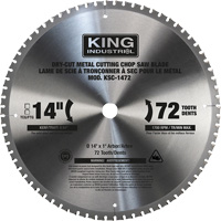 Chop Saw Blade, 14", 72 Teeth, Metal Use Superchem Industries
