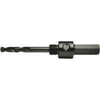 Round Shank Hole Saw Mandrel, 9/16" - 1-3/16", 3/8" Shank Superchem Industries