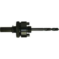 Round Shank Hole Saw Mandrel, 1-1/4" - 6", 3/8" Shank Superchem Industries