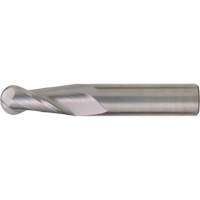 Fraise &agrave; embout sph&eacute;rique pour usage g&eacute;n&eacute;ral, 1/4" dia., 4" lo, 2 cannelures, 1/4" tige, Carbure Superchem Industries