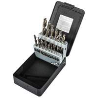 Jobber Length Drill Bit Set, 15 Pieces, High Speed Steel Superchem Industries
