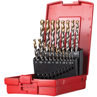 Jobber Length Drill Set, 19 Pieces, High Speed Steel Superchem Industries