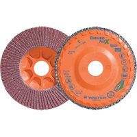 Disque &agrave; lamelles Stainless Enduro-Flex, 5" x 5", Type 27, Grain 40, Alumine de zirconium Superchem Industries
