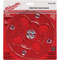 Clear 7" Diameter 1-3/16" Center Hole Sub-Base Superchem Industries