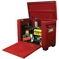 High-Capacity Drop-Front Chest, 60" x 31" x 45", Steel, Red Superchem Industries