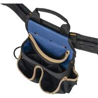 20 Pocket Tool Belt Combo, Polyester, Black Superchem Industries