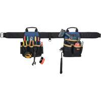 20 Pocket Tool Belt Combo, Polyester, Black Superchem Industries