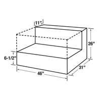 Steel Fuel Transfer Tank, Steel, 85 gal. Capacity, Black Superchem Industries