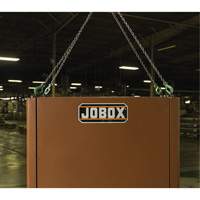 Field Office Jobsite Box, 33" W x 63" D x 80" H, Steel, Red Superchem Industries