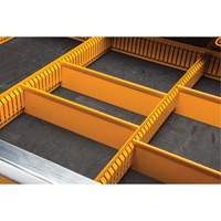 Powered Tool Cart, 11 Drawers, 42-1/2" W x 24-7/16" D x 41" H, Black/Orange Superchem Industries