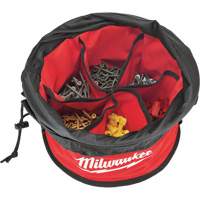 Parachute Organizer Bag, 11-4/5" L x 11-4/5" W x 11" H, Nylon, Black/Red Superchem Industries