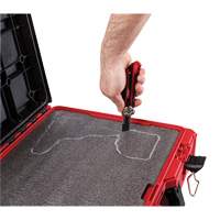Packout Tool Case with Customizable Insert, 20-7/10" x 15-1/5" x 6-1/5", Black/Red Superchem Industries