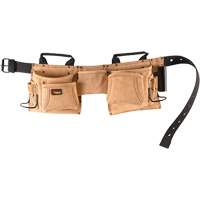 Constructor's Tool Belt, Leather, Tan Superchem Industries