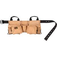 Carpenter's Tool Belt, Leather, Tan Superchem Industries