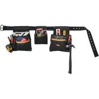 Deluxe Tool Belt Combo, Polyester, Black Superchem Industries