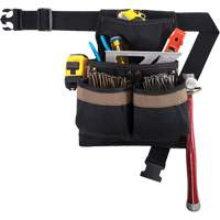 Small Deluxe Tool Belt, Polyester, Black Superchem Industries