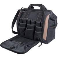 Multi-Compartment Tool Carrier, Polyester, 33 Pockets, Black Superchem Industries
