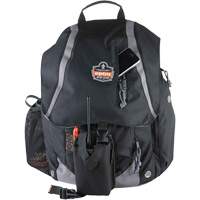 Arsenal&reg; 5143 Tool Backpack, 15" L x 8" W, Black, Polyester Superchem Industries