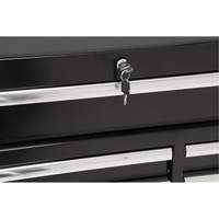 Chariot &agrave; outils industriel, 11 tiroirs, 41" la x 18-3/4" p x 39-1/3" h, Noir Superchem Industries