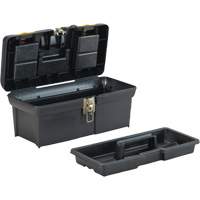 Coffre &agrave; outils avec plateau de s&eacute;rie 2000, 16" la x 7-1/10" p x 8-1/10" h, Noir/Jaune Superchem Industries