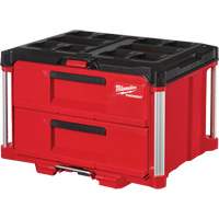 Packout 2-Drawer Tool Box, 16-1/3" x 14-1/3" x 22-1/5", Red Superchem Industries