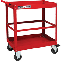 PRO+ Series Heavy-Duty Utility Cart, 2 Tiers, 30-1/5" x 38-1/3" x 19-1/2" Superchem Industries
