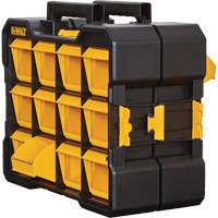 Organisateur Flip-Bin, 3-7/8" la x 17-3/4" p x 13-7/8" h, Noir/Jaune Superchem Industries