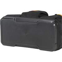 Molded Base Big-Mouth Tote Tool Bag, Ballistic Polyester, 23 Pockets, Black/Blue Superchem Industries