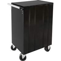 Industrial Tool Cart, 3 Drawers, 29-4/5" W x 21-1/5" D x 38-4/5" H, Black Superchem Industries