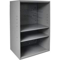 Abrasive Storage Cabinet with Pegboard, Steel, 19-7/8" x 14-1/4" x 32-3/4", Grey Superchem Industries