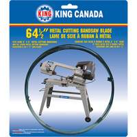 General Purpose Band Saw Blade, Bi-Metal, 64-1/2" L x 1/2" W x 0.025" Thick, 10 TPI Superchem Industries