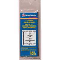 12-Piece Reverse Tooth Scroll Saw Blades, Scroll cutting, 0.043" W x 5" L, 12 TPI Superchem Industries