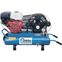 Contractor Series Air Compressors, Gas, 6.6 Gal. (8 US Gal), 125 PSI Superchem Industries