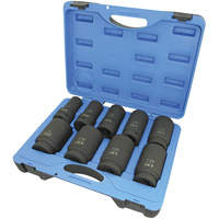 PS901D 6-Point SAE Socket Set, 9 Pcs, Impact, 1" Drive Size, Deep Superchem Industries
