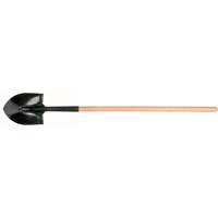 Round Point Shovel, Tempered Steel Blade, Hardwood, Straight Handle Superchem Industries