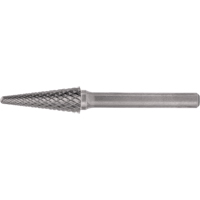 Solid Carbide Burrs - Taper Shape Radius End 14° Superchem Industries