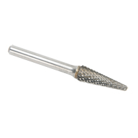 Solid Carbide Burrs - Taper Shape Radius End 14°, 1/4" Shank Superchem Industries
