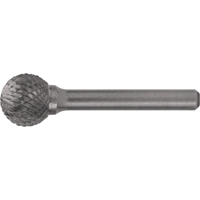 Solid Carbide Burrs - Ball Shape, 1/8" Dia., 1/8" Shank Superchem Industries