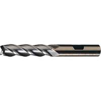 HGC-4C Finishing End Mill, 1/2"/0.5" Dia., 4"/101.6 mm L, 4 Flutes, 1/2"/12.7 mm Shank, High Speed Cobalt Superchem Industries