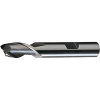 HG-2 Finishing End Mill, 5/16"/0.3125" Dia., 3-1/8"/79.38 mm L, 2 Flutes, 3/8"/9.52 mm Shank, High Speed Steel Superchem Industries