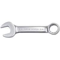 Fully Polished Stubby Combination Wrench, 12 Point, 3/8", Chrome Finish Superchem Industries