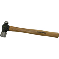 Heavy-Duty Ball Pein Hammer, 8 oz. Head Weight, Plain Face, Wood Handle Superchem Industries