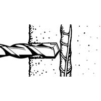 Coupe-barres d'armature rotatifs, 3/8", Tige SDS-Plus, Carbure Superchem Industries