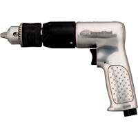 Perceuse pneumatique, 4 pi³/min, 1/4" NPTF, 94 dBA, 1/2" mandrin, Avec cl&eacute; Superchem Industries