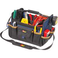 Sacs &agrave; outils souple &agrave; dessus ouvert de 14", Polyester, 21 pochettes, Beige Superchem Industries
