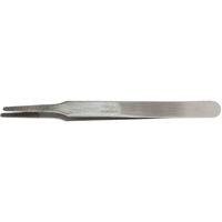 Tweezers - Flat Round Tips, Straight - 4.75" (120 mm) Superchem Industries