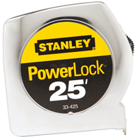 Ruban &agrave; mesurer PowerLock, 1" x 25', Marques de goujon  Superchem Industries