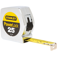 Ruban &agrave; mesurer PowerLock, 1" x 25', Marques de goujon  Superchem Industries